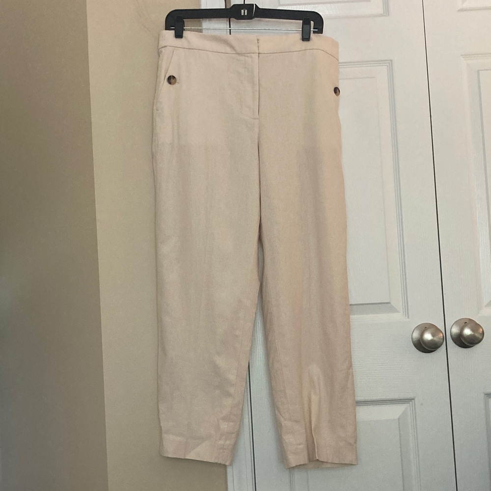 JCrew Factory linen blend sailor pants